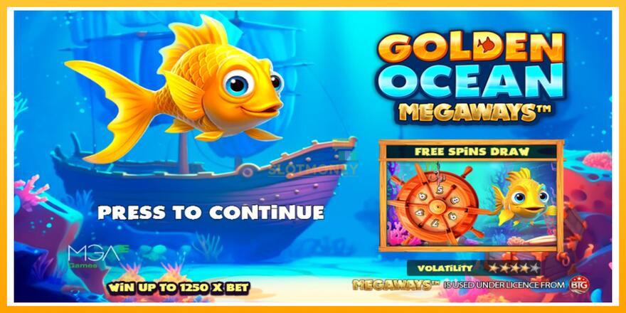 Máquina de jogos Golden Ocean Megaways - chance de ganhar dinheiro, foto 1