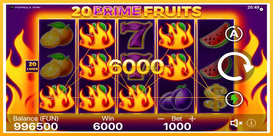 Máquina de jogos 20 Prime Fruits - chance de ganhar dinheiro, foto 4