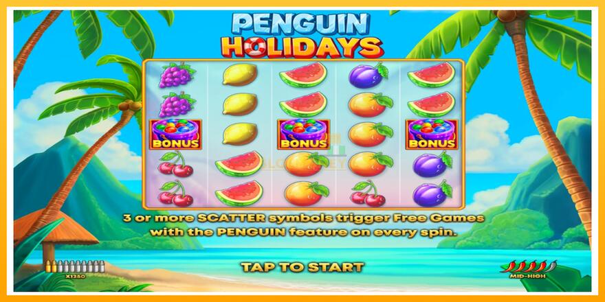 Máquina de jogos Penguin Holidays - chance de ganhar dinheiro, foto 1