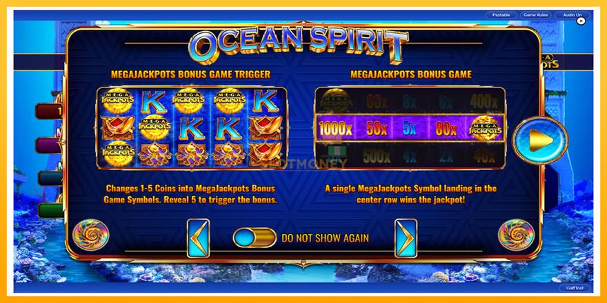 Máquina de jogos Ocean Spirit MegaJackpots - chance de ganhar dinheiro, foto 2