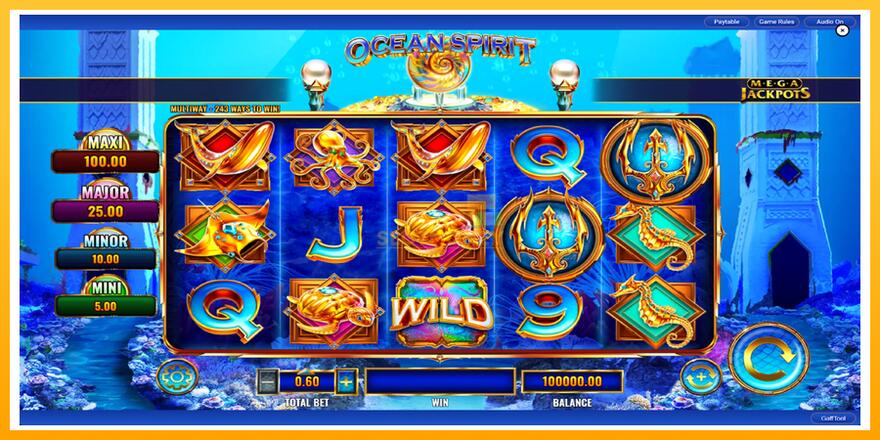 Máquina de jogos Ocean Spirit MegaJackpots - chance de ganhar dinheiro, foto 3