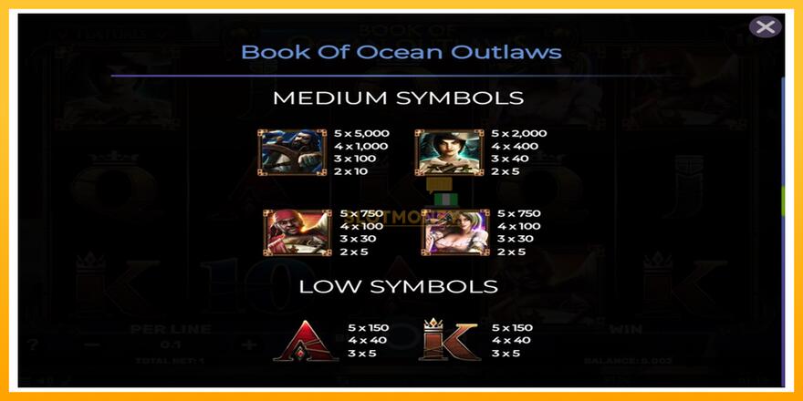 Máquina de jogos Book of Ocean Outlaws - chance de ganhar dinheiro, foto 6