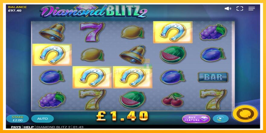 Máquina de jogos Diamond Blitz 2 - chance de ganhar dinheiro, foto 3