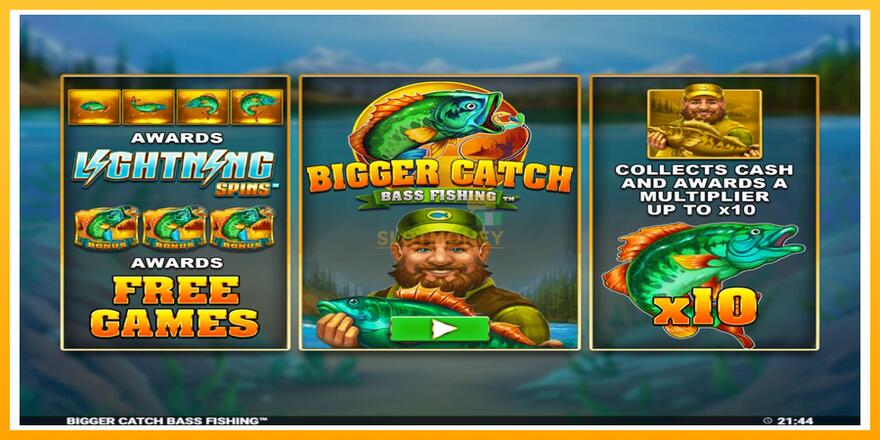 Máquina de jogos Bigger Catch Bass Fishing - chance de ganhar dinheiro, foto 1