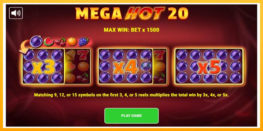 Máquina de jogos Mega Hot 20 - chance de ganhar dinheiro, foto 1