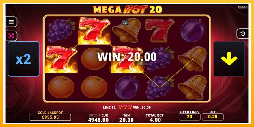 Máquina de jogos Mega Hot 20 - chance de ganhar dinheiro, foto 3