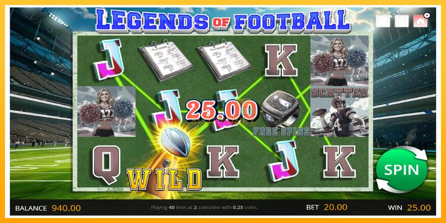 Máquina de jogos Legends of Football - chance de ganhar dinheiro, foto 3