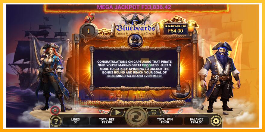 Máquina de jogos Bluebeard Quest for the Black Pearl - chance de ganhar dinheiro, foto 3