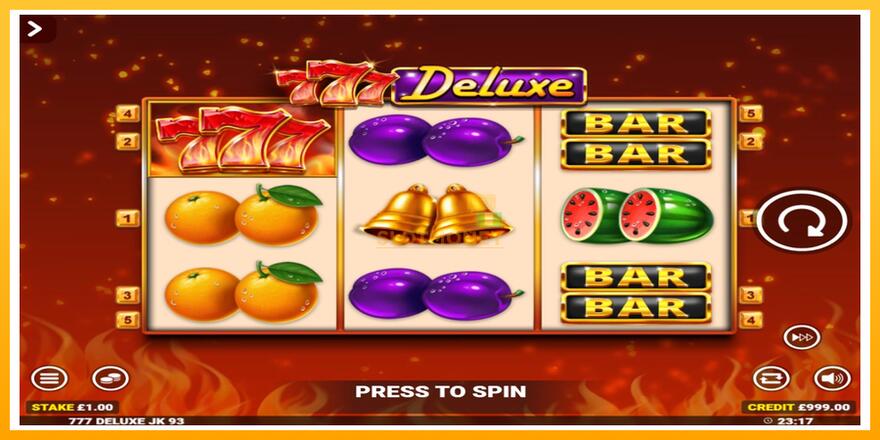 Máquina de jogos 777 Deluxe Jackpot King - chance de ganhar dinheiro, foto 2