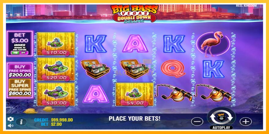 Máquina de jogos Big Bass Vegas Double Down Deluxe - chance de ganhar dinheiro, foto 2