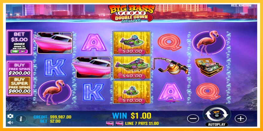 Máquina de jogos Big Bass Vegas Double Down Deluxe - chance de ganhar dinheiro, foto 3