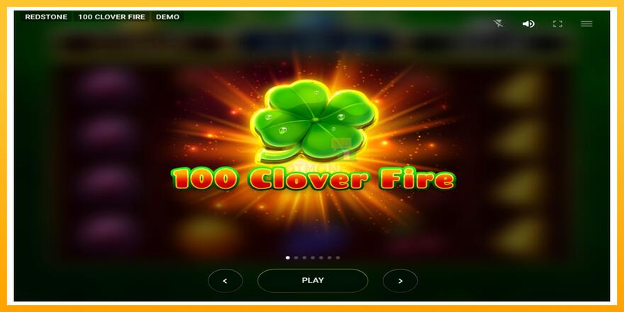 Máquina de jogos 100 Clover Fire - chance de ganhar dinheiro, foto 1