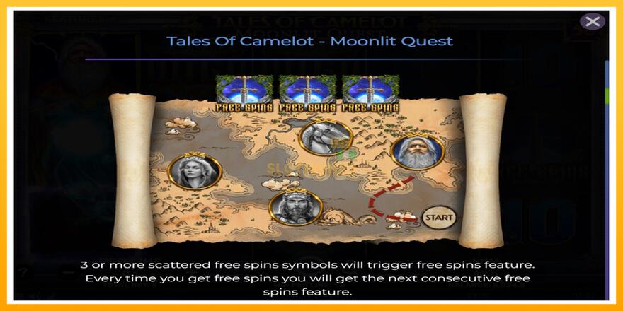 Máquina de jogos Tales of Camelot - Moonlit Quest - chance de ganhar dinheiro, foto 5