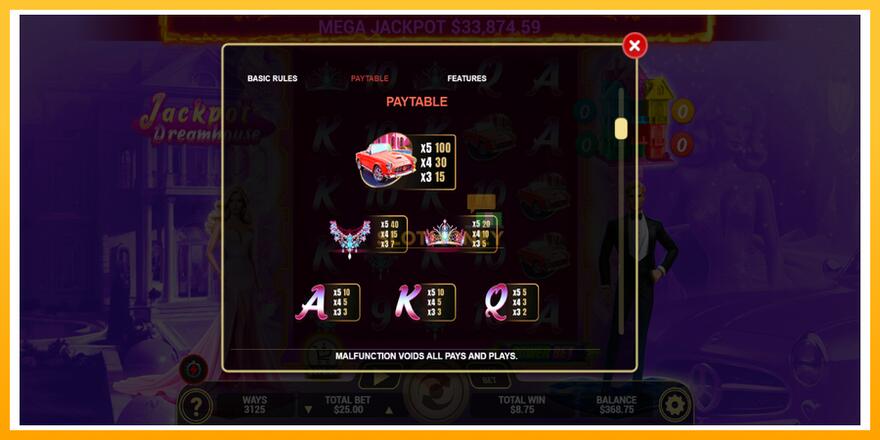 Máquina de jogos Jackpot Dreamhouse - chance de ganhar dinheiro, foto 5