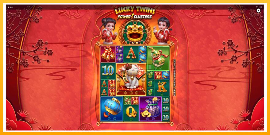 Máquina de jogos Lucky Twins Power Clusters - chance de ganhar dinheiro, foto 1