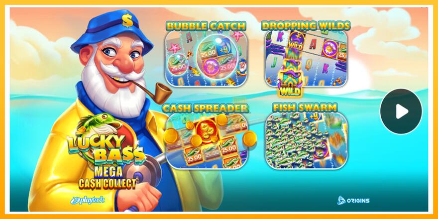 Máquina de jogos Lucky Bass Mega Cash Collect - chance de ganhar dinheiro, foto 1