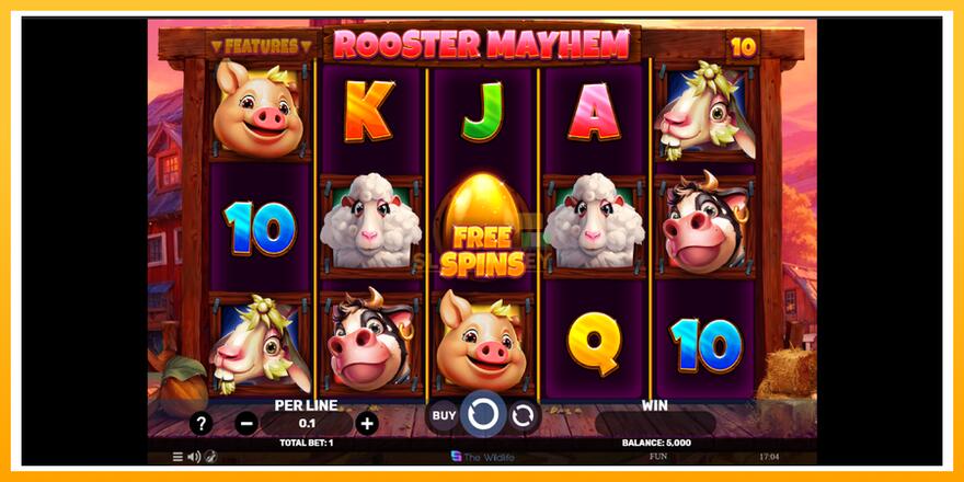 Máquina de jogos Rooster Mayhem - chance de ganhar dinheiro, foto 2