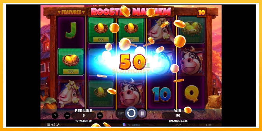 Máquina de jogos Rooster Mayhem - chance de ganhar dinheiro, foto 4