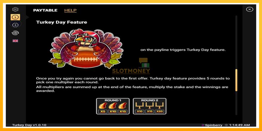 Máquina de jogos Turkey Day - chance de ganhar dinheiro, foto 5