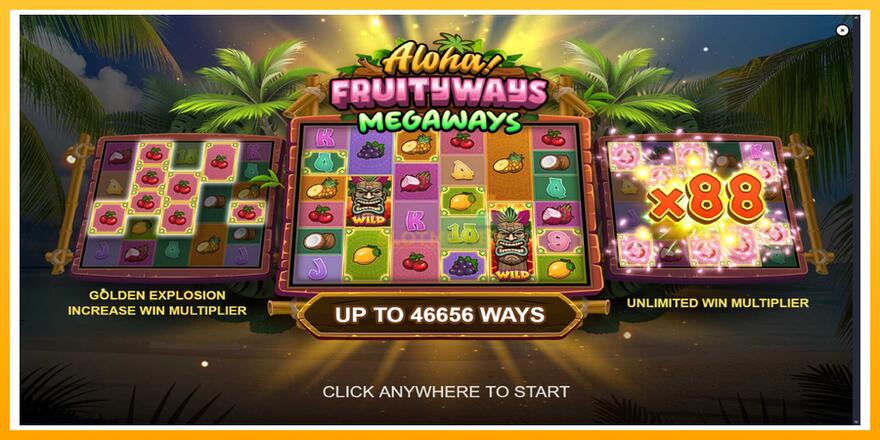 Máquina de jogos Aloha! Fruityways - chance de ganhar dinheiro, foto 1