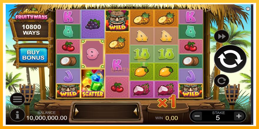 Máquina de jogos Aloha! Fruityways - chance de ganhar dinheiro, foto 2