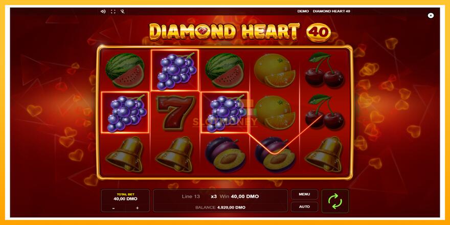 Máquina de jogos Diamond Heart 40 - chance de ganhar dinheiro, foto 2