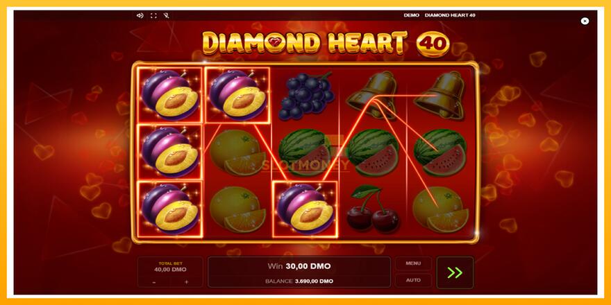 Máquina de jogos Diamond Heart 40 - chance de ganhar dinheiro, foto 3