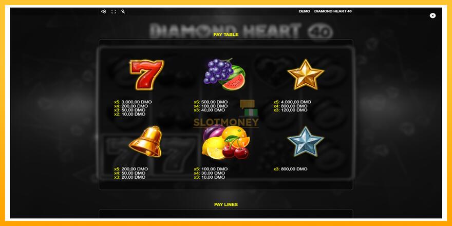 Máquina de jogos Diamond Heart 40 - chance de ganhar dinheiro, foto 5