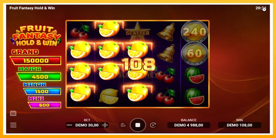 Máquina de jogos Fruit Fantasy Hold & Win - chance de ganhar dinheiro, foto 3