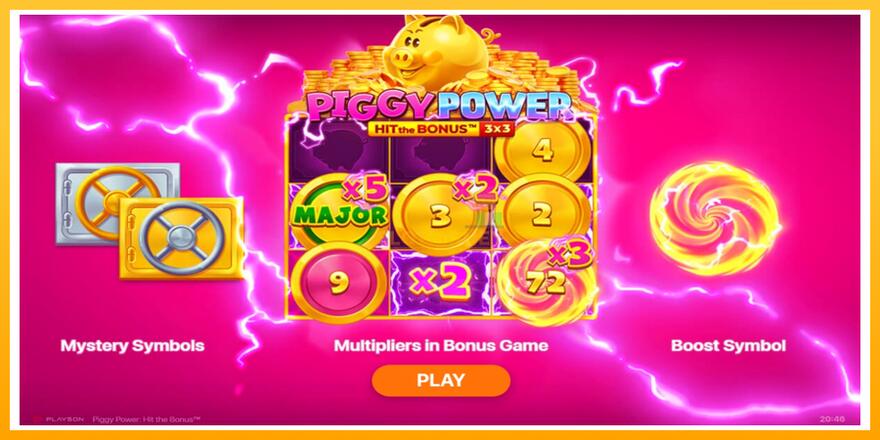 Máquina de jogos Piggy Power - chance de ganhar dinheiro, foto 1