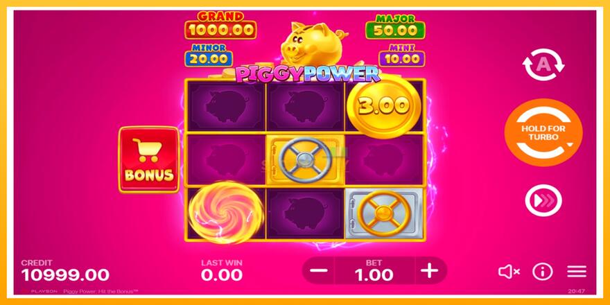 Máquina de jogos Piggy Power - chance de ganhar dinheiro, foto 2