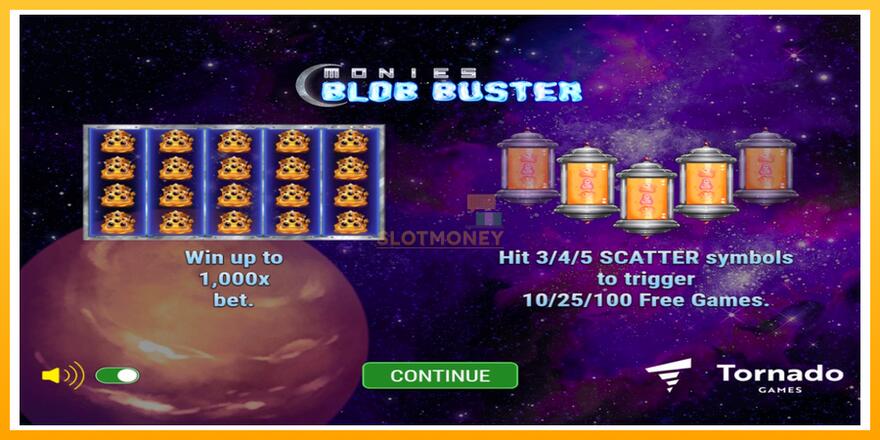 Máquina de jogos Monies Blob Buster - chance de ganhar dinheiro, foto 1