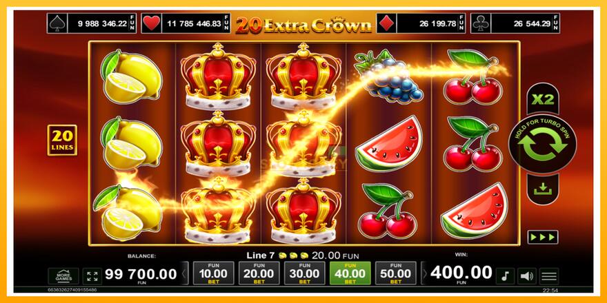 Máquina de jogos 20 Extra Crown - chance de ganhar dinheiro, foto 4