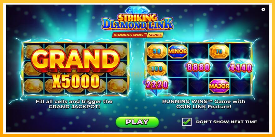 Máquina de jogos Striking Diamond Link - chance de ganhar dinheiro, foto 1