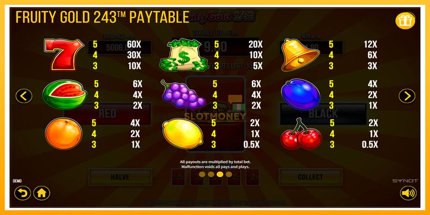 Máquina de jogos Fruity Gold 243 - chance de ganhar dinheiro, foto 7