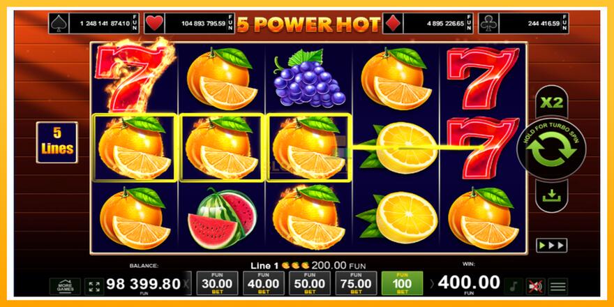 Máquina de jogos 5 Power Hot - chance de ganhar dinheiro, foto 1