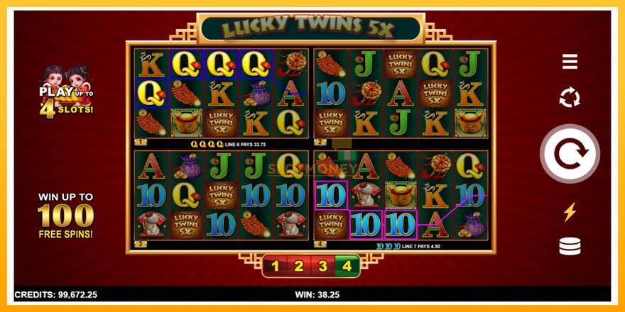 Máquina de jogos Lucky Twins 5X 4Tune Reels - chance de ganhar dinheiro, foto 3