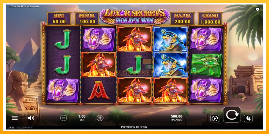 Máquina de jogos Luxor Secrets Holdn Win - chance de ganhar dinheiro, foto 2