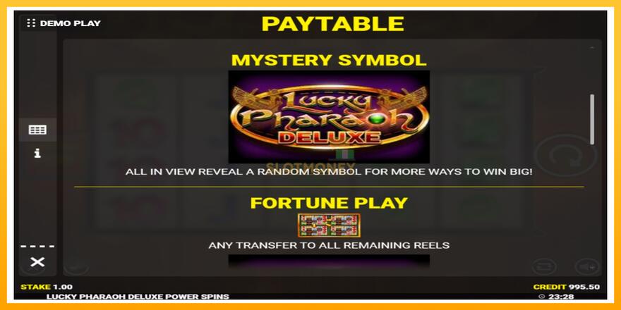 Máquina de jogos Lucky Pharaoh Deluxe Fortune Play - chance de ganhar dinheiro, foto 5