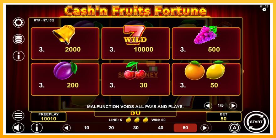 Máquina de jogos Cashn Fruits Fortune - chance de ganhar dinheiro, foto 5