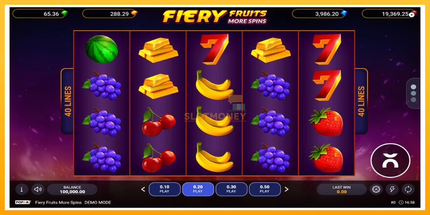 Máquina de jogos Fiery Fruits More Spins - chance de ganhar dinheiro, foto 1