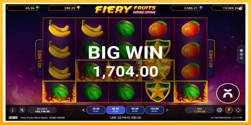 Máquina de jogos Fiery Fruits More Spins - chance de ganhar dinheiro, foto 4