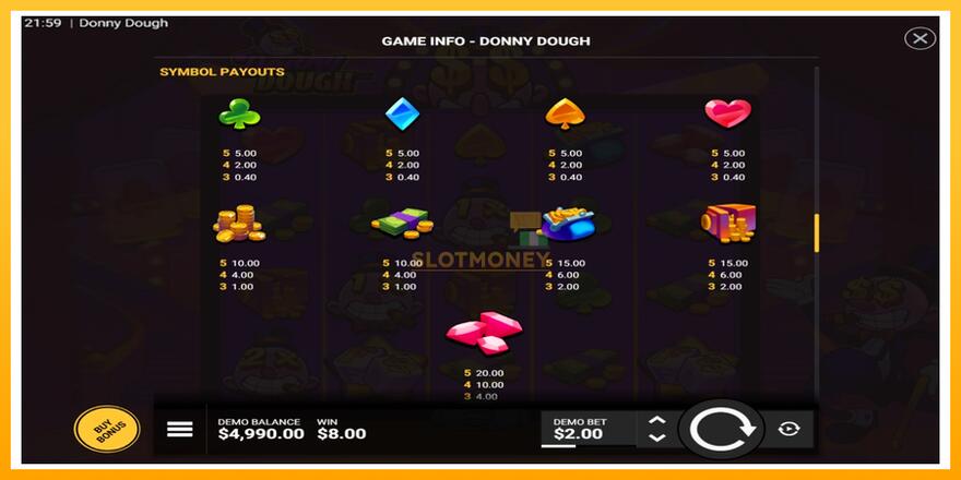 Máquina de jogos Donny Dough - chance de ganhar dinheiro, foto 7