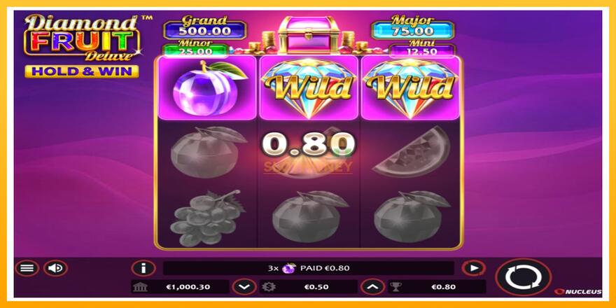 Máquina de jogos Diamond Fruit Deluxe - chance de ganhar dinheiro, foto 2