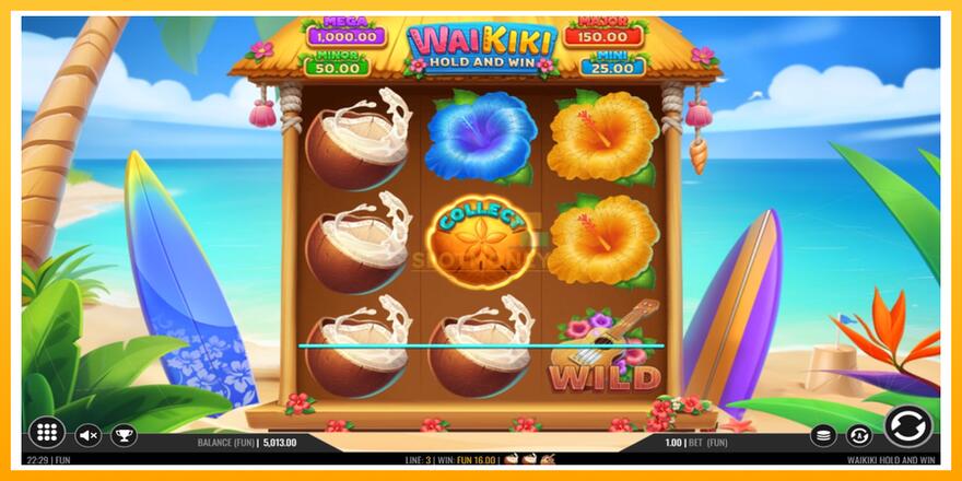 Máquina de jogos Waikiki Hold and Win - chance de ganhar dinheiro, foto 3