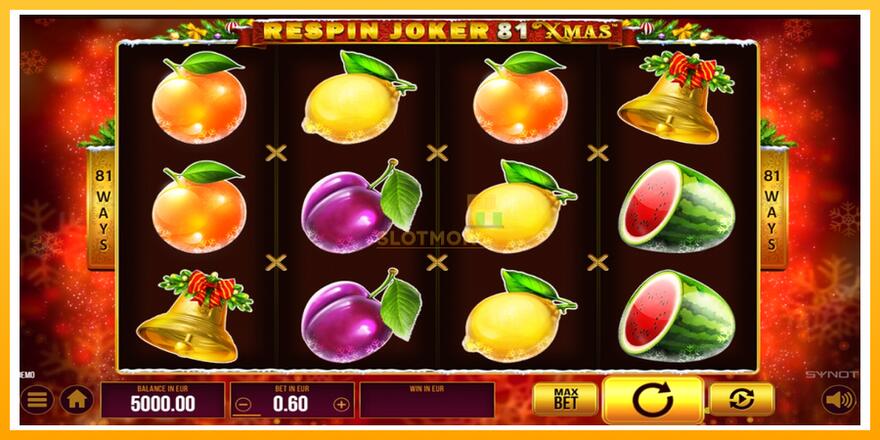 Máquina de jogos Respin Joker 81 Xmas - chance de ganhar dinheiro, foto 1