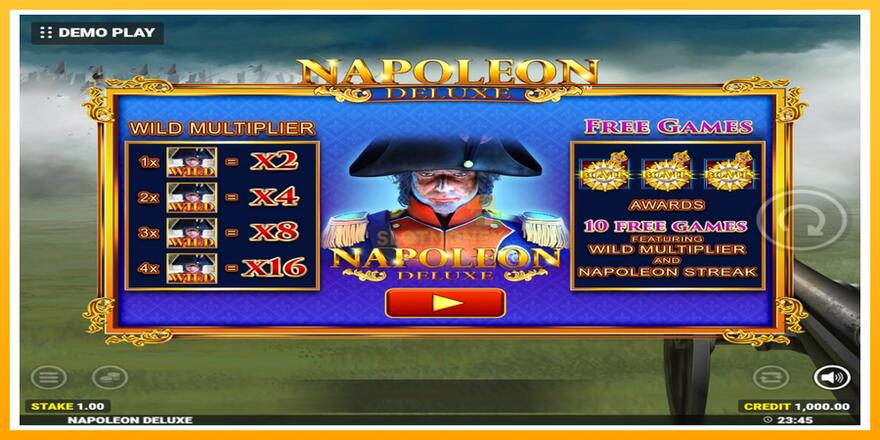 Máquina de jogos Napoleon Deluxe - chance de ganhar dinheiro, foto 1