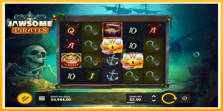 Máquina de jogos Jawsome Pirates - chance de ganhar dinheiro, foto 3