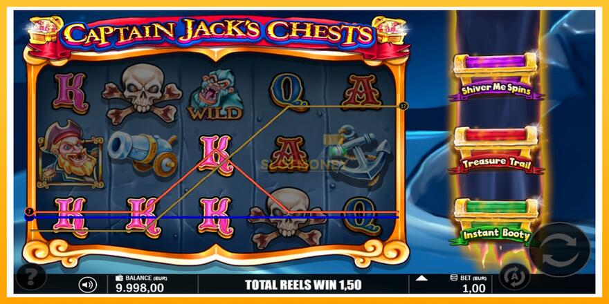 Máquina de jogos Captain Jacks Chests - chance de ganhar dinheiro, foto 2