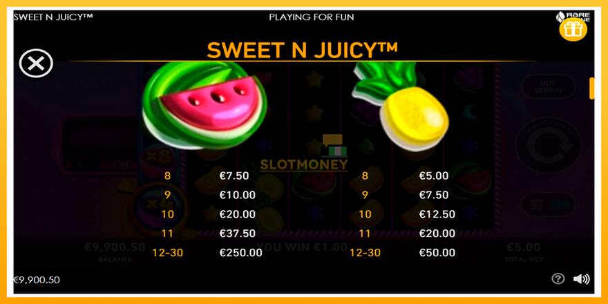 Máquina de jogos Sweet N Juicy - chance de ganhar dinheiro, foto 5